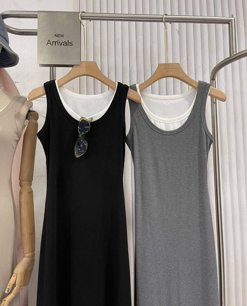Sleeveless Knitted Bodycon Fitted Dress